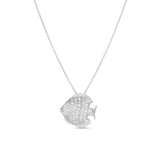 TINY TREASURES DIAMOND FISH NECKLACE