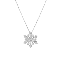 TINY TREASURES DIAMOND SNOWFLAKE NECKLACE