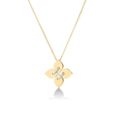 LOVE IN VERONA MEDIUM DIAMOND FLOWER NECKLACE
