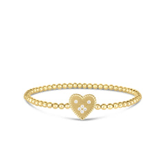 VENETIAN PRINCESS SMALL HEART MEDALLION BRACELET