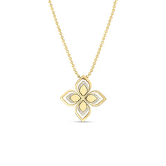 VENETIAN PRINCESS OPEN FRAME DIAMOND FLOWER NECKLACE