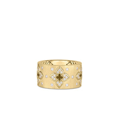 VENTIAN PRINCESS DIAMOND AND SATIN FINISH FLOWER RING