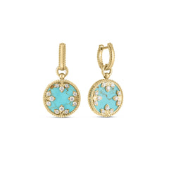 VENETIAN MEDALLIONS SMALL DANGLE EARRINGS