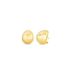 DESIGNER GOLD DOMED EARRINGS