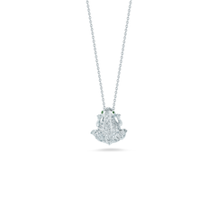 TINY TREASURES DIAMOND & TSAVORITE FROG NECKLACE