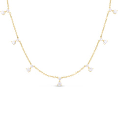DIAMONDS BY THE INCH DANGLING 7 STATION NECKLACE