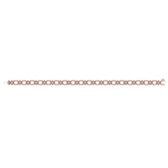 Interlocking Open Circle and Vlora Star Bracelet with Diamonds