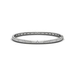 Diamond Vlora Star Hinged Bangle