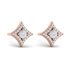 Diamond Vlora Star Stud Earrings