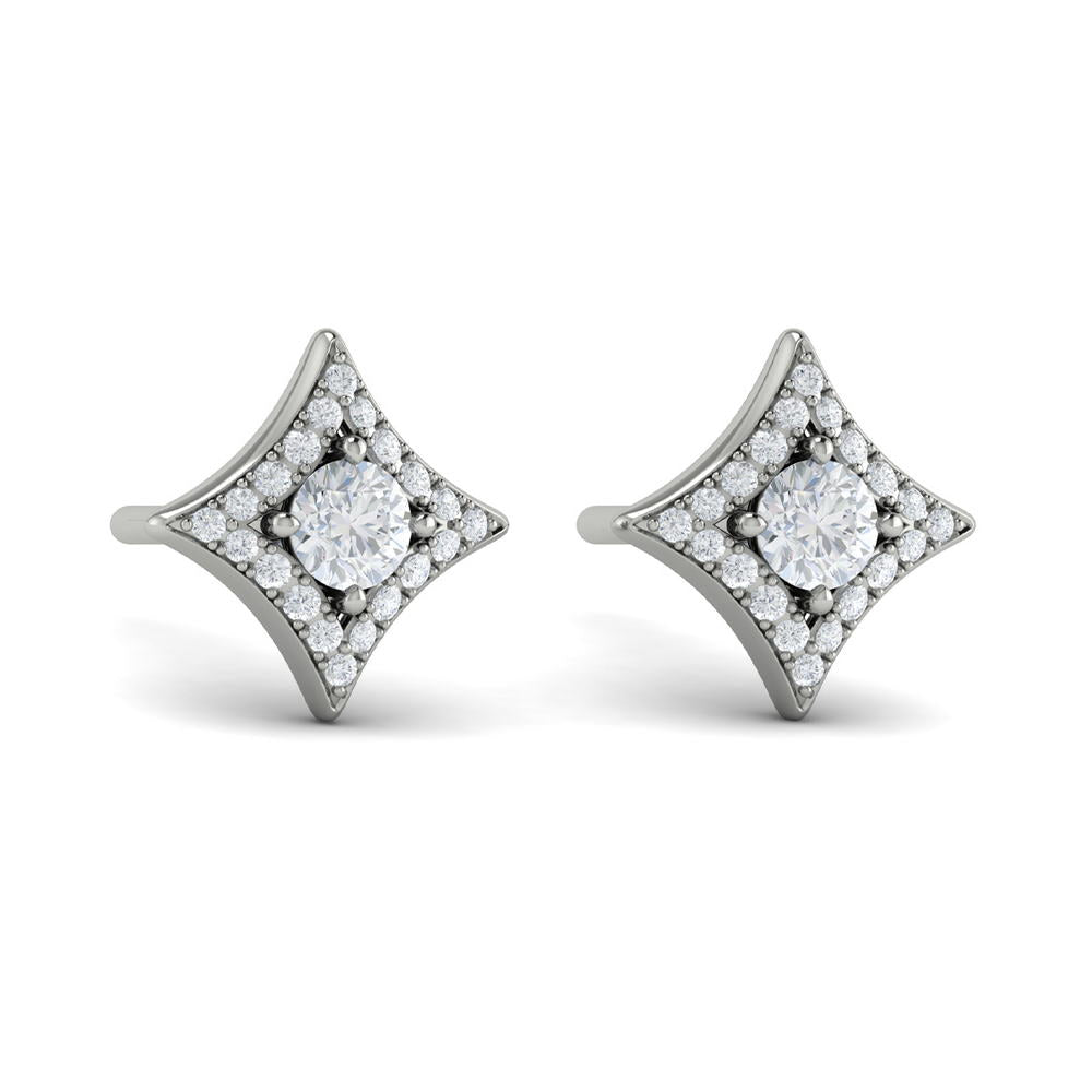 Diamond Vlora Star Stud Earrings