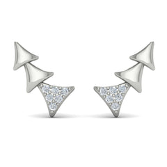 Diamond and Multi Trinity Ear Climber