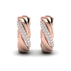 Conch Twist Hoop Earrings