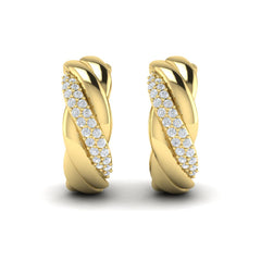Conch Twist Hoop Earrings