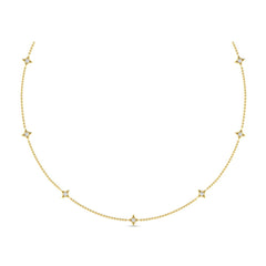 Multi Diamond Vlora Star Necklace