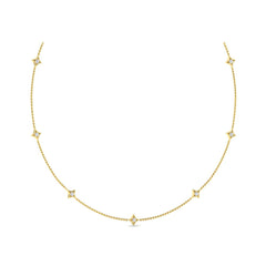 Multi Diamond Vlora Star Necklace