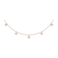 Diamond Multi Vlora Star Tassel Necklace