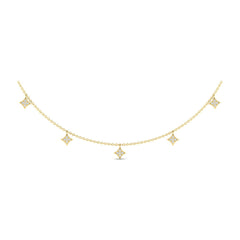 Diamond Multi Vlora Star Tassel Necklace