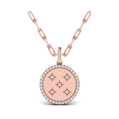Star Diamonds and Diamond Pendant Necklace