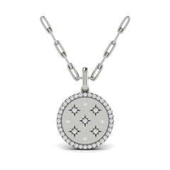 Star Diamonds and Diamond Pendant Necklace