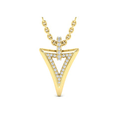 Diamond Open Double Trinity Pendant