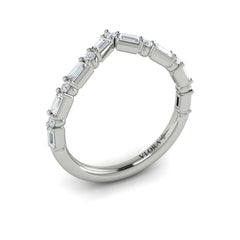 Diamond Baguette Chevron Ring