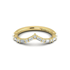 Diamond Baguette Chevron Ring