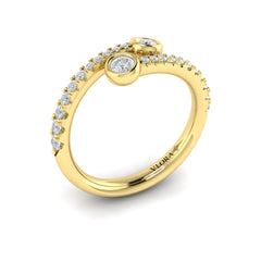 Diamond Double Wrap Ring