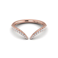 Diamond Open Chevron Ring