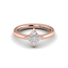 Diamond Cluster Vlora Star Ring