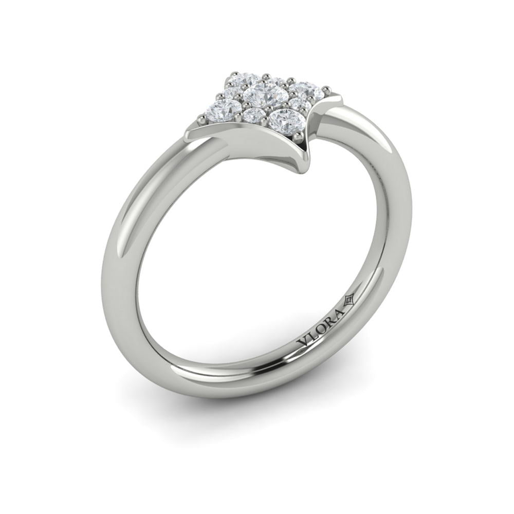 Diamond Cluster Vlora Star Ring