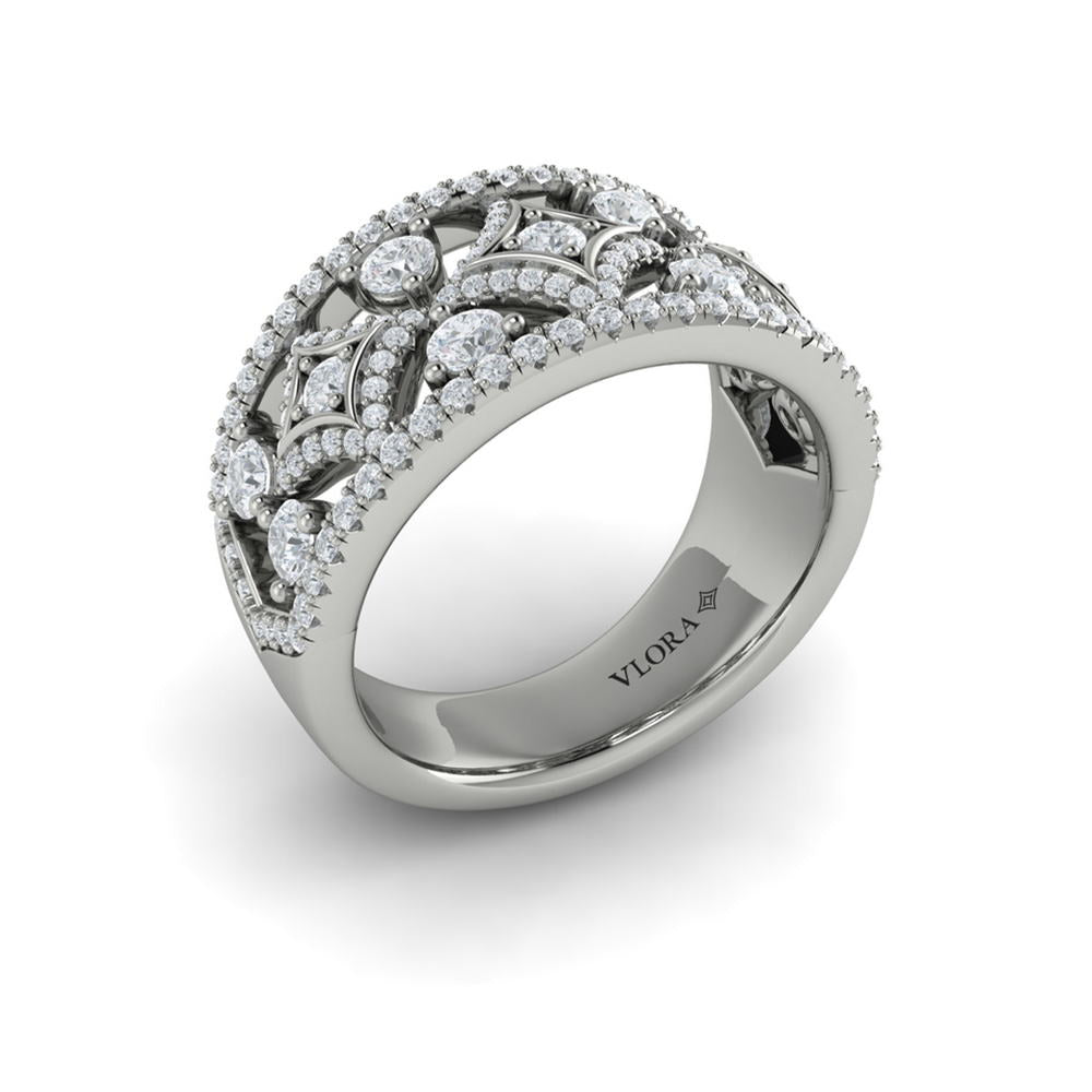 Diamond Open Vlora Star Ring