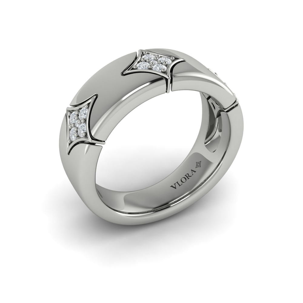Diamond Cluster Vlora Star Ring