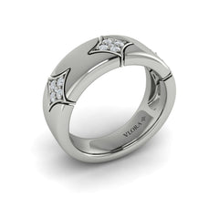 Diamond Cluster Vlora Star Ring