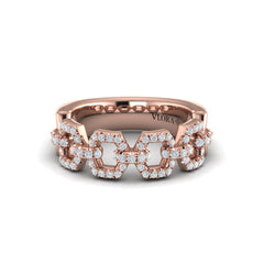 Diamond Link Ring