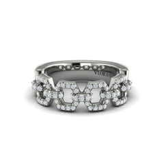 Diamond Link Ring