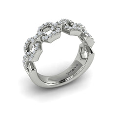Diamond Link Ring