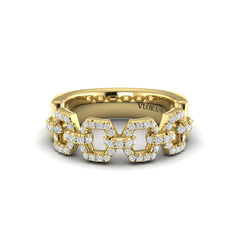Diamond Link Ring