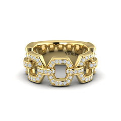 Diamond Link Ring
