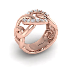 Diamond Interlaced Ring