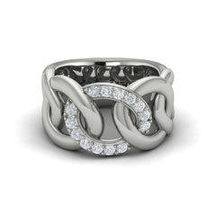Diamond Interlaced Ring