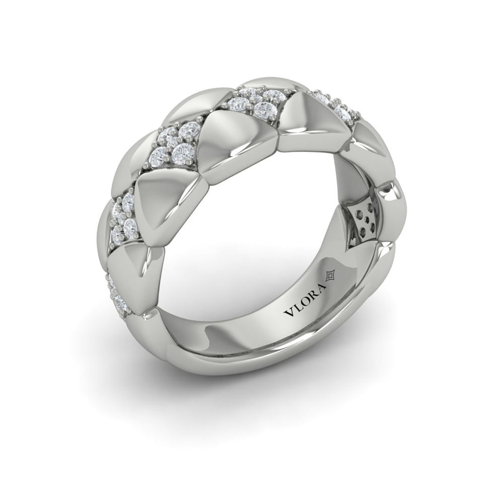 Diamond Tufted Vlora Star Ring