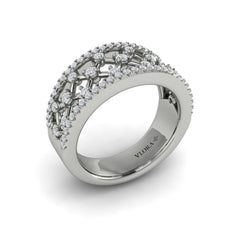 Diamond Open Weave Ring