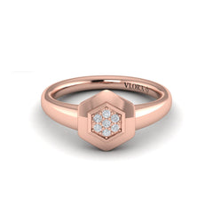 Diamond Cluster Single Honeycomb Ring