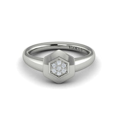 Diamond Cluster Single Honeycomb Ring