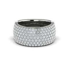 Diamond Multi-Row Statement Ring