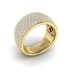 Diamond Multi-Row Statement Ring