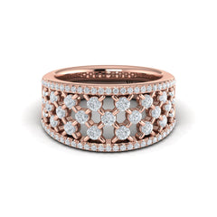 Diamond Open Weave Ring