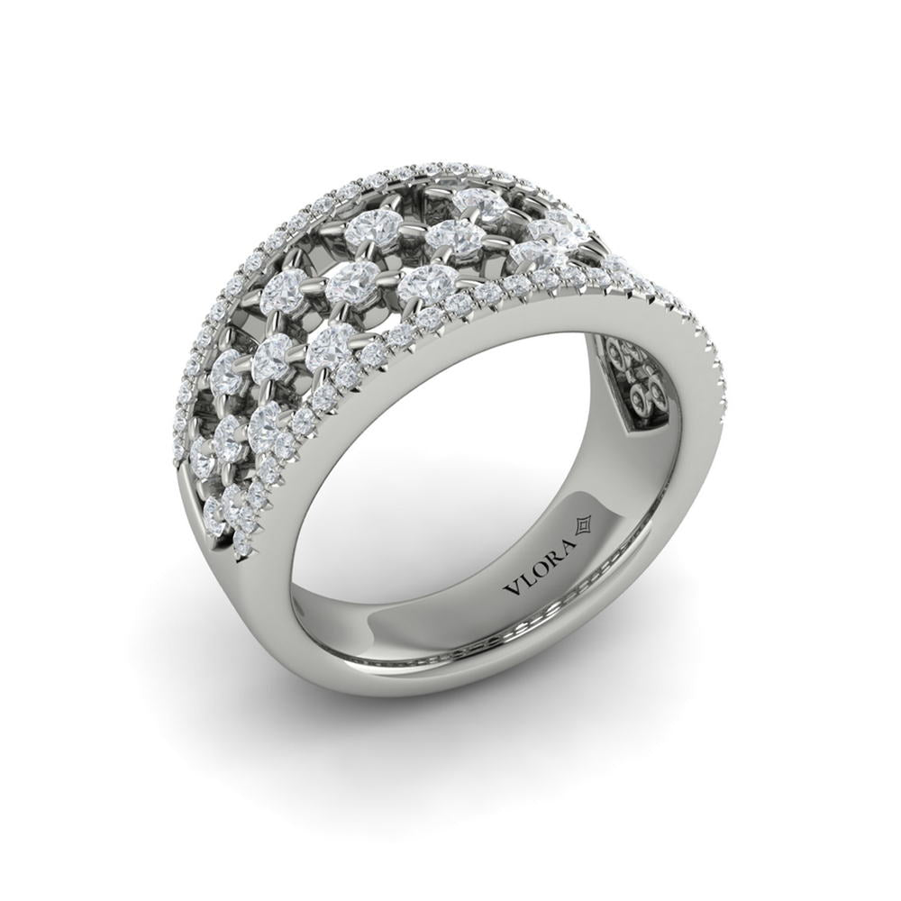 Diamond Open Weave Ring