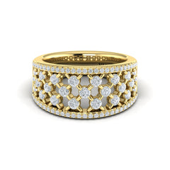 Diamond Open Weave Ring
