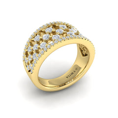 Diamond Open Weave Ring